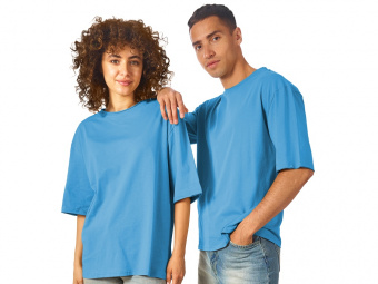 Футболка оверсайз Liyon унисекс (лазурный)