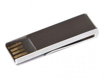 USB 2.0- флешка на 64 Гб в виде зажима для купюр (серебристый)