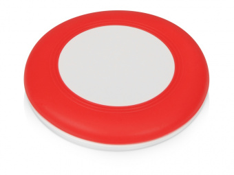 Беспроводное зарядное устройство Disc со встроенным кабелем 2 в 1 (красный)