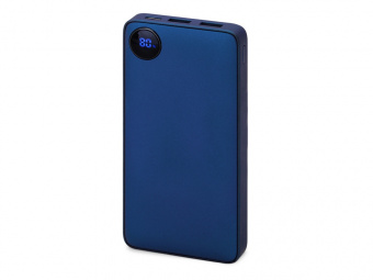 Внешний аккумулятор Mild, металлик soft-touch, 10 000 mAh (синий)