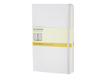Записная книжка А5  (Large)  Classic (в клетку) (белый)