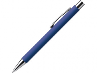 Ручка металлическая шариковая soft-touch DOVER (синий)