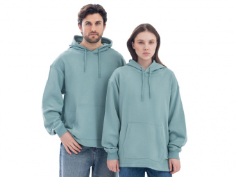 Худи оверсайз Alpha.01 унисекс (бирюзовый)