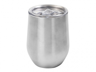 Вакуумная термокружка Sense, непротекаемая крышка, крафтовая упаковка (серебристый)