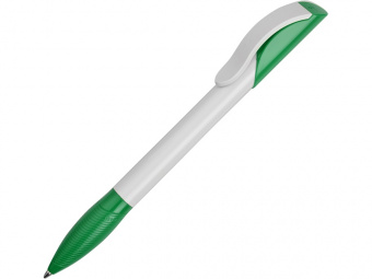 Ручка пластиковая шариковая Hattrix Basic (зеленый, белый)
