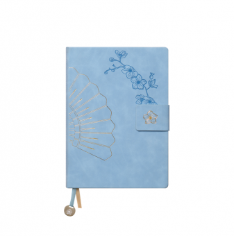 Ежедневник B2Book Medio Vertical 1/2 недатированный, голубой/бежевый