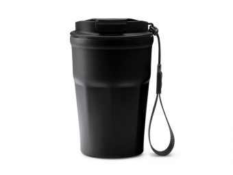 Термокружка KEURY из нержавеющей стали с керамическим слоем, 350 мл (черный)