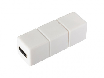 USB 2.0- флешка на 2 Гб Кубик Рубика (белый)