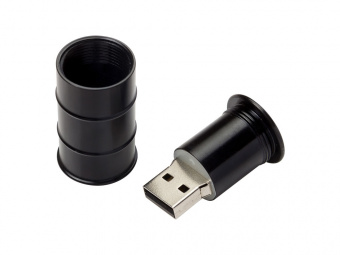 USB 2.0- флешка на 2 Гб Бочка (черный)