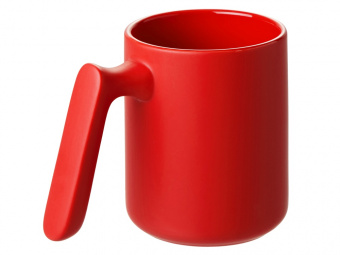 Кружка матовая с прямой ручкой Axio (красный)