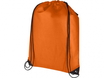 Рюкзак-мешок  на шнурке Evergreen из переработанного нетканого материала (оранжевый)