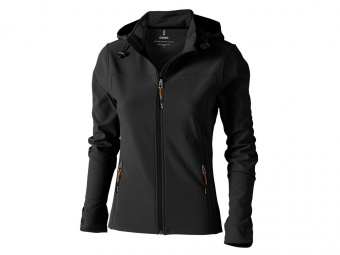 Куртка софтшел Langley женская (антрацит)