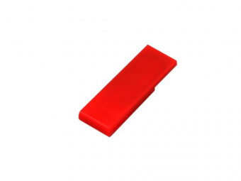 USB 2.0- флешка промо на 64 Гб в виде скрепки (красный)