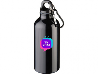 Бутылка Oregon с карабином (черный)