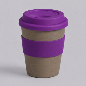 Стакан из бамбукового волокна Café (фиолетовый, серый)
