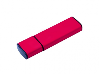 USB 2.0- флешка на 8 Гб Snow с колпачком (красный, черный)