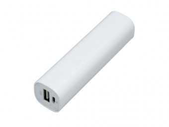 Внешний аккумулятор Digi прямоугольной формы, 2200 mAh (белый)