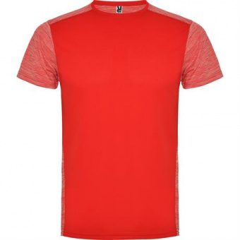 Спортивная футболка ZOLDER мужская, КРАСНЫЙ/ПЁСТРЫЙ КРАСНЫЙ S