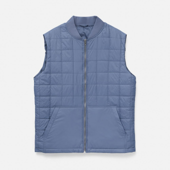 Жилет унисекс Warmbridge, синий (джинс) Жилет унисекс Warmbridge, синий (джинс)