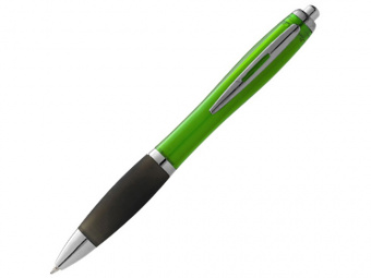 Ручка пластиковая шариковая Nash (зеленый, черный)