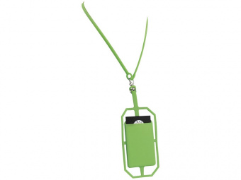 Картхолдер RFID со шнурком (лайм)