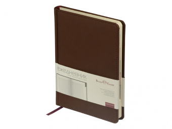 Ежедневник недатированный А5 Velvet Index с индексами (коричневый)