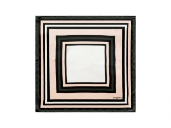 Шелковый платок Catena (розовый, белый, темно-зеленый)