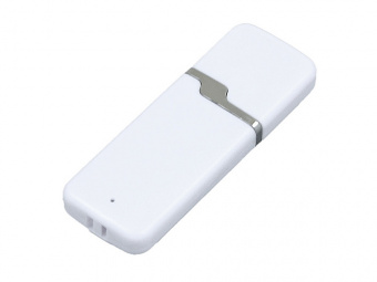 USB 2.0- флешка на 16 Гб с оригинальным колпачком (белый)