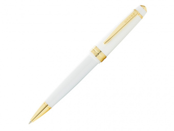 Ручка пластиковая шариковая Bailey Light Polished White Resin and Gold Tone (белый)