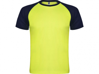 Спортивная футболка Indianapolis мужская (navy, неоновый желтый)
