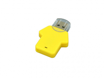 USB 3.0- флешка на 64 Гб в виде футболки (желтый)