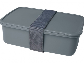 Контейнер для завтрака Dovi из переработанного пластика (серый)