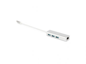 Хаб USB Type-C M1 (серебристый)