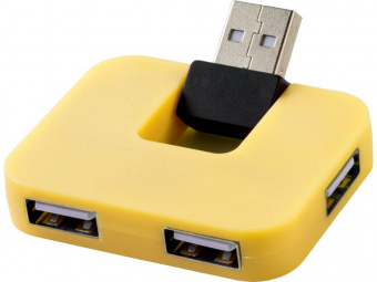 USB Hub Gaia на 4 порта (желтый)