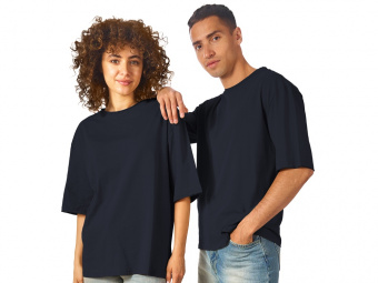 Футболка оверсайз Liyon унисекс (темно-синий)