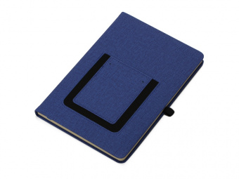 Блокнот А5 Pocket с карманом для телефона (синий)