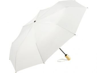 Зонт складной из бамбука ÖkoBrella полуавтомат (белый)