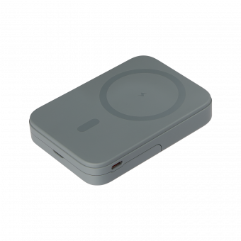 Внешний аккумулятор Union PD 10000mAh с функцией беспроводной зарядки 15W, серый