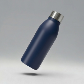 Вакуумная термобутылка Brottle c медной изоляцией, тубус, 600 мл (темно-синий)