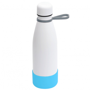 Термобутылка герметичная вакуумная Olivia To Go, белый/серый/бирюзовый