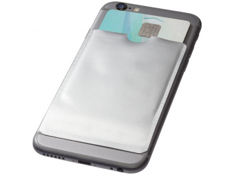 Бумажник для карт с RFID-чипом для смартфона (серебристый)