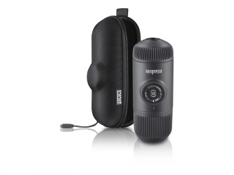 Ручная мини кофемашина Nanopresso + кейс для хранения (черный)