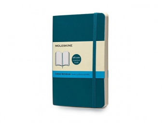Записная книжка Moleskine Classic Soft (в точку), Pocket (9х14 см), бирюзовый