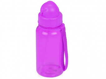 Бутылка для воды со складной соломинкой Kidz (фиолетовый)
