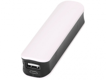 Портативное зарядное устройство Edge, 2000 mAh (черный, белый)
