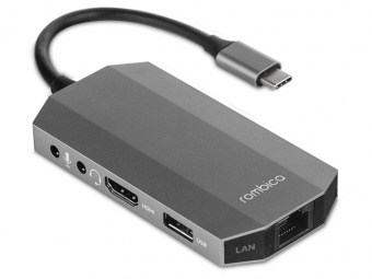 Хаб USB Type-C M7 (серебристый)