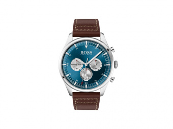 Наручные часы Pioneer, мужские (коричневый, синий, серебристый)