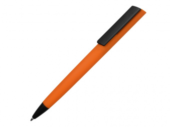 Ручка пластиковая шариковая C1 soft-touch (оранжевый, черный)