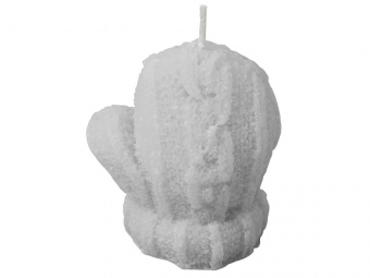 Свеча Рукавичка (серый)