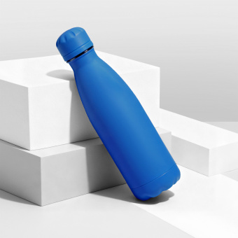 Вакуумная термобутылка Vacuum bottle C1, soft touch, 500 мл (синий классический )